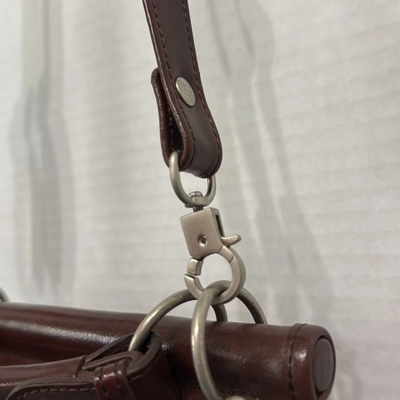 Vintage Brown Leather Camera/Doctor Bag Crossbody #Steampunk - Picture 14 of 15